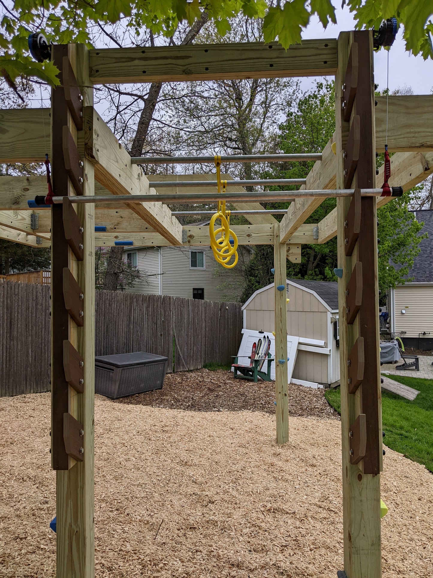 SALMON LADDER AND FLYING BAR